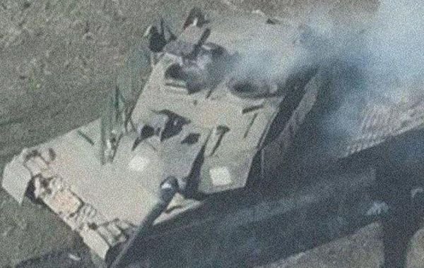 Российские военные "Ланцетом" сорвали эвакуацию ВСУ подбитого танка Leopard под Авдеевкой