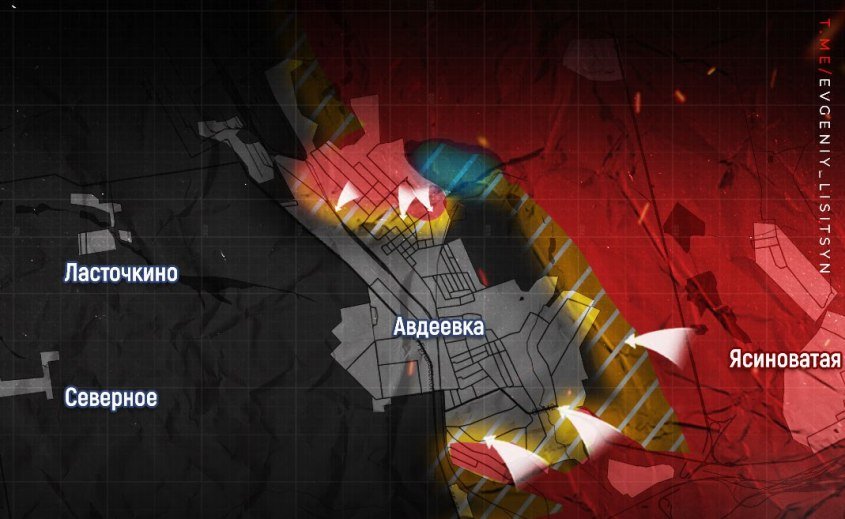 Карта боевых действий под Авдеевкой на 11.02.2024: главные события на Авдеевском направлении