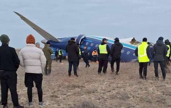 В Казахстане разбился самолёт, летевший из Баку в Грозный