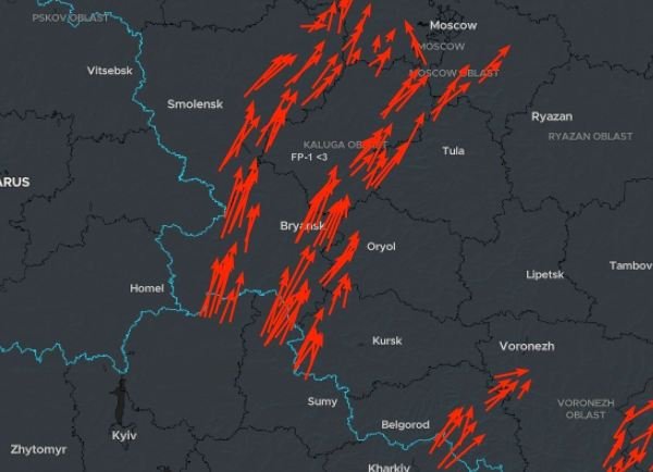 Обнародована карта атаки БПЛА на регионы России ночь на 29 июля: стали известны свежие подробности